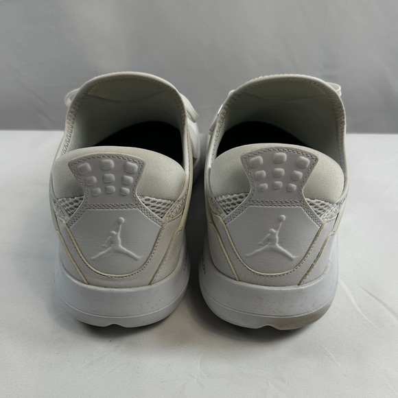 Jordan Fly 89 White/Cream Basketball Sneakers with Silver Accents Sz 10.5 - Picture 5 of 13